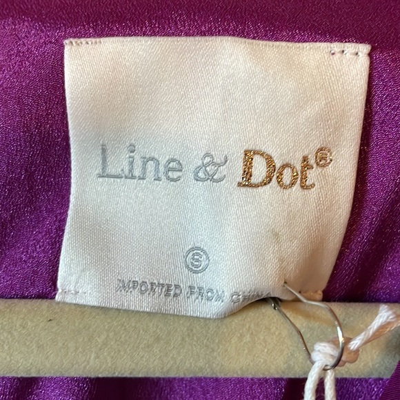 Net Line & Dot Norma Purple Silk Maxi Dress - Picture 11 of 12